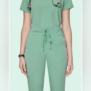Mandala Scrubs Set - Jade